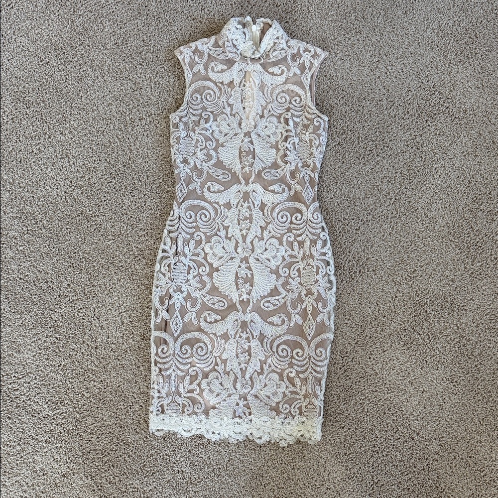 Elegant Lace Sleeveless Dress
